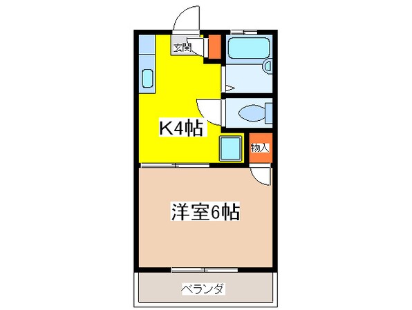 コ―ポ細野の物件間取画像